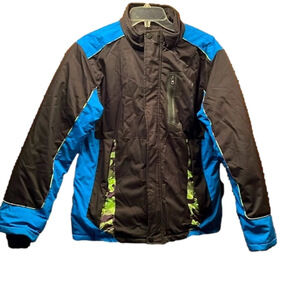 Wantdo Ski Jacket, Sz 14-16 L, Very warm, thumb holes, waist snap elastic (T6)